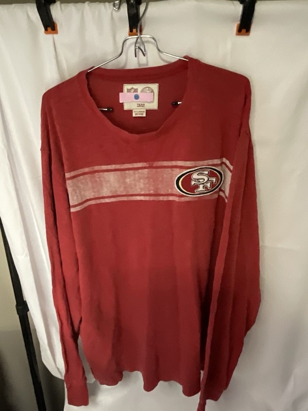47 Brand San Francisco 49ers NFL Red Long Sleeve T Shirt Mens Large Football XXL