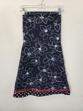 Ruby Rox Womens Dress 7 Black White Floral St...