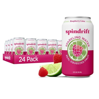 Sparkling Water, Raspberry Lime Flavored, Made with Real Squeezed Fruit, Only 9