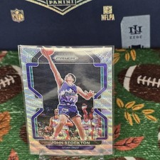 2021-22 Panini Prizm - John Stockton #267 Silver Wave Prizm