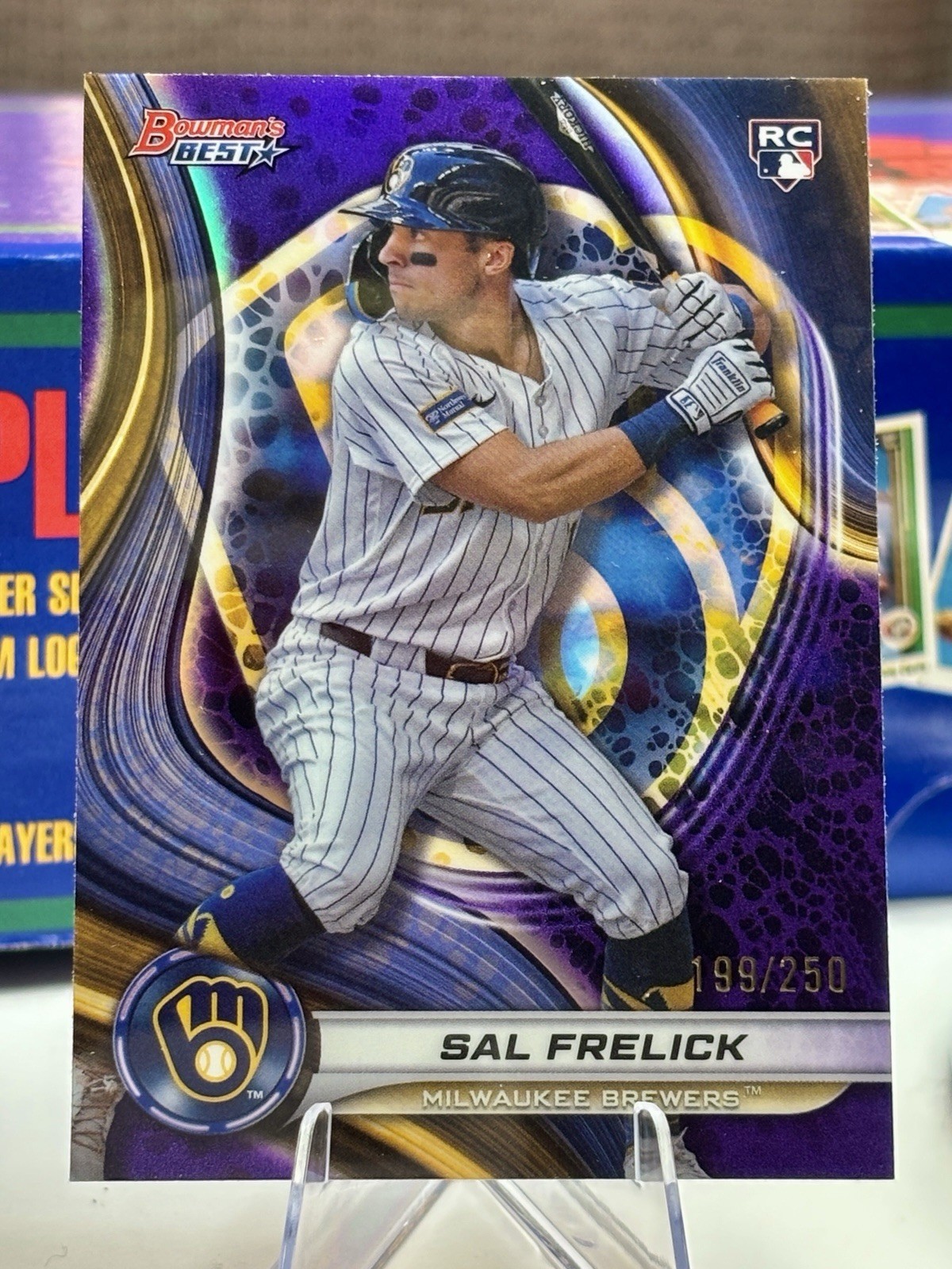 2024 Bowman's Best Sal Frelick #37 Purple Refractor /250 (RC) Brewers