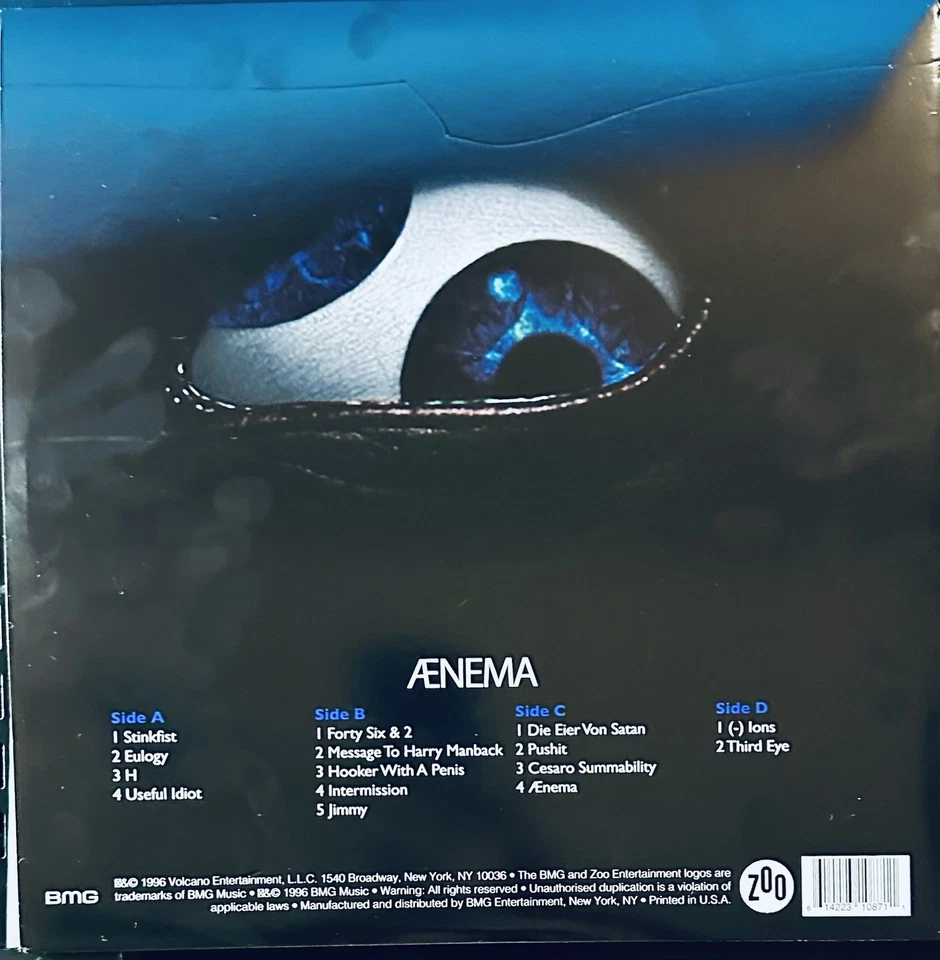 Tool - Ænima - Double LP Album - Yellow Splatter Colored Vinyl Records - *NM* - Image 2 of 4