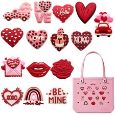 15PCS DIY Charms for Bogg Bag, Boggbag Accessories Letters Flowers Beach Cute...
