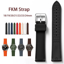 Universal Strap for FKM Rubber Quick Release Band for 18/19/20/21/22/23/24Mm