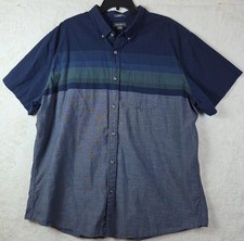 Eddie Bauer Short Sleeve 2XL Button Up Outdoor 100 Cotton