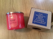 Bath & Body Works 3-Wick Scented Candle 14.5oz Watermelon Lemonade White Barn