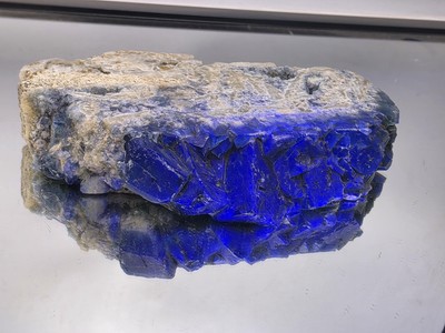 große Fluorit Kristallscheibe UV Mineral (#DP)