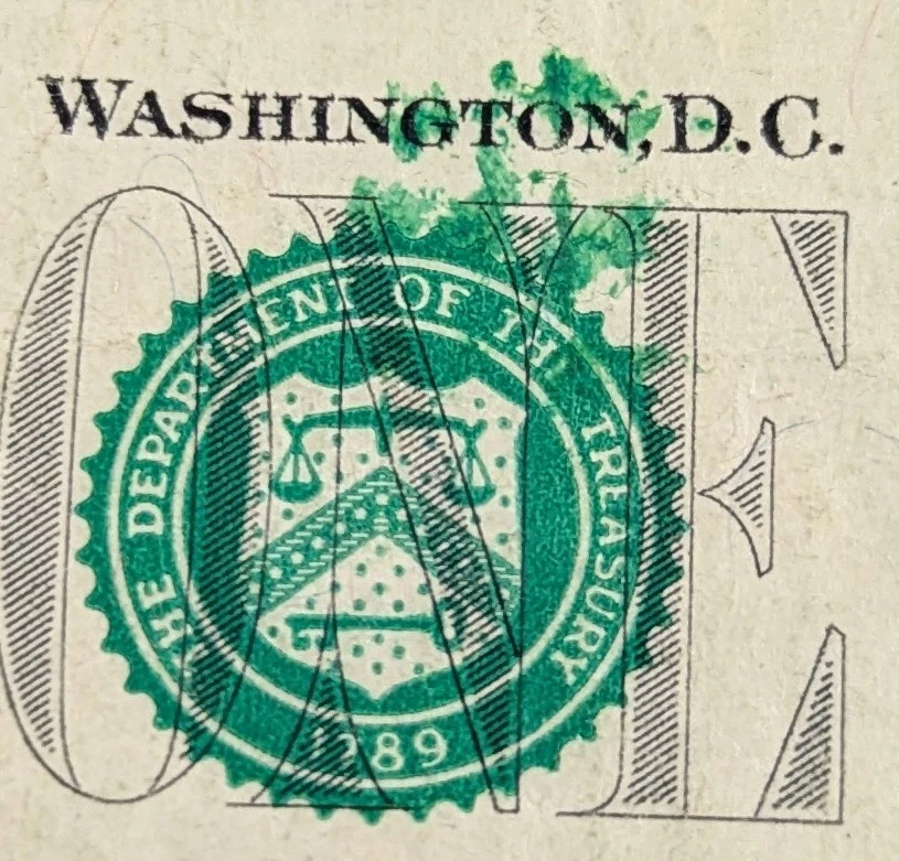 $1 2013 FRN Phil FR#3002 C ink smear error 25 VF POP 1 - Image 3 of 4