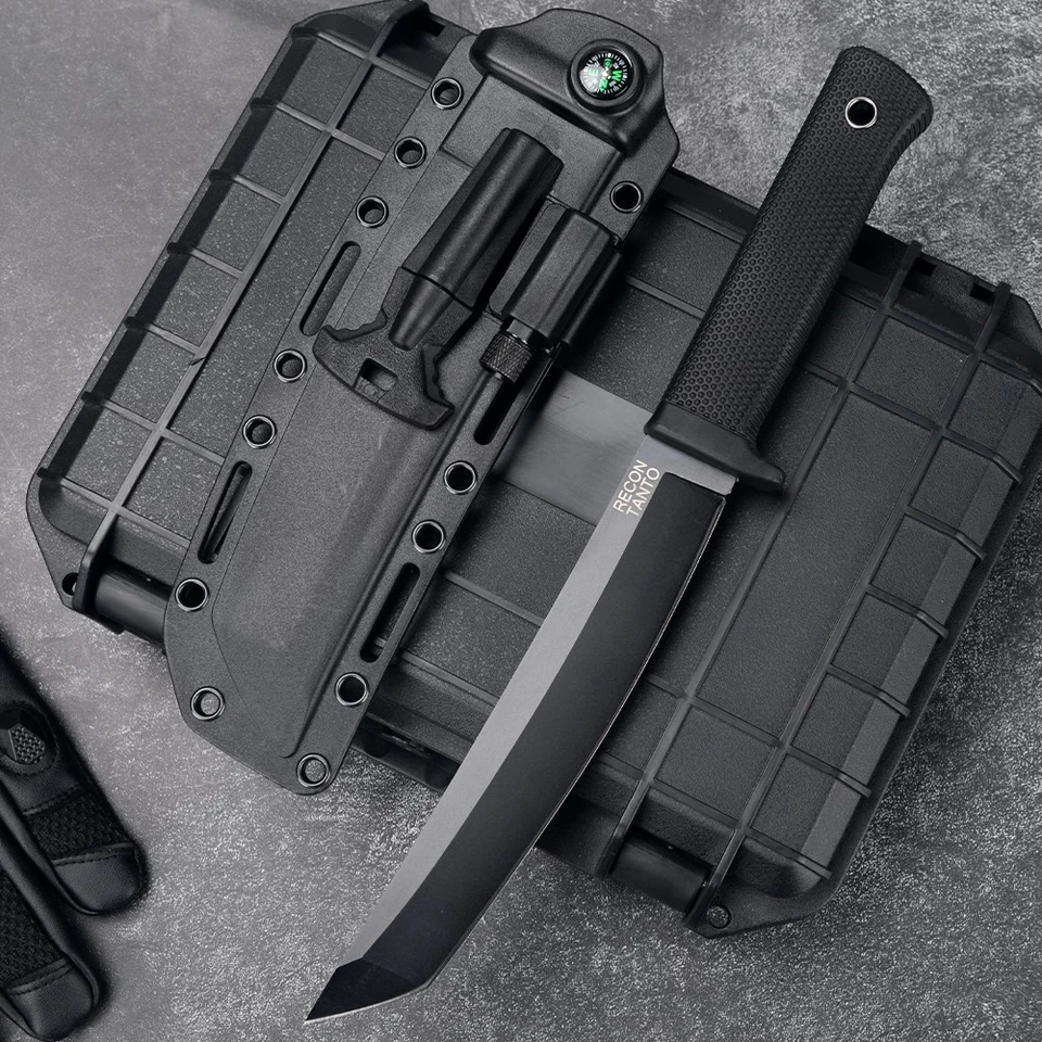 Cuchillo de hoja fija táctico militar mango Kray-Ex COLD STEEL Recon Tanto Foto 2 de 4