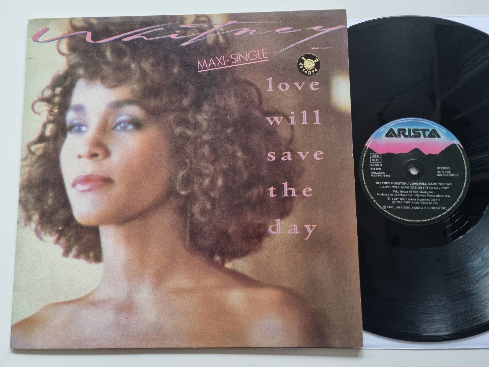Whitney Houston - Love Will Save The Day 12'' Vinyl Maxi Spain