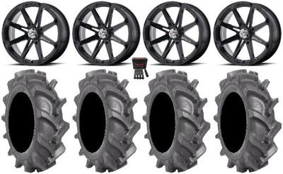 MSA Black Diesel 20'' Wheels 38'' BKT AT 171 Tires Can-Am Renegade Outlander