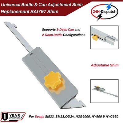 Universal Bottle To Can Adjustment Shim For Seaga N2G4000 HY900 HYC950 Vending