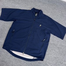 Zero Restriction Rain Jacket Men Small Navy F...