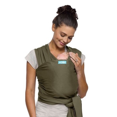 Moby Wrap Baby Carrier Sage Green Preowned Hands Free Baby Wearing