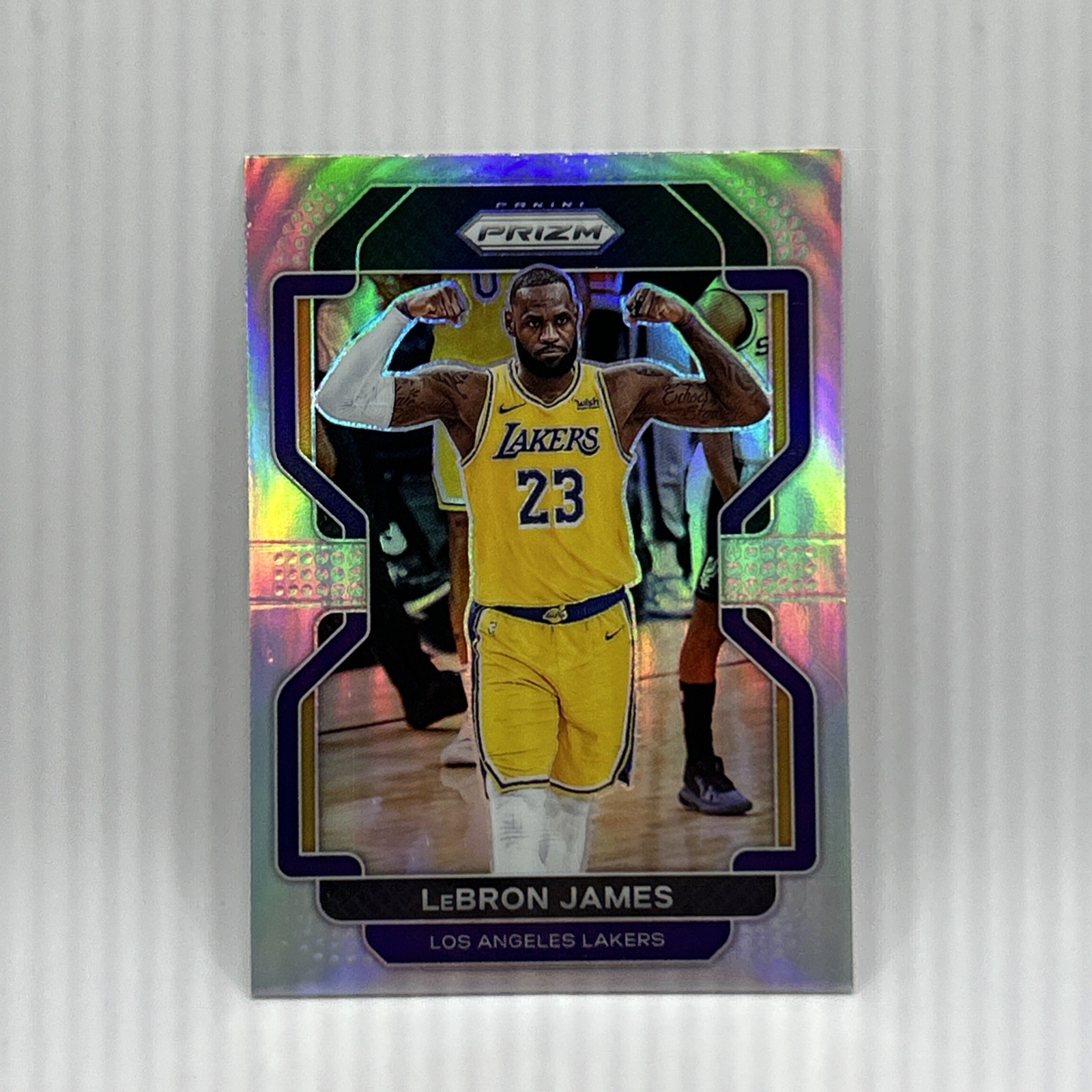 Lebron James Silver Prizm Insert 2021-22 Panini Prizm Basketball Card #91 Mint