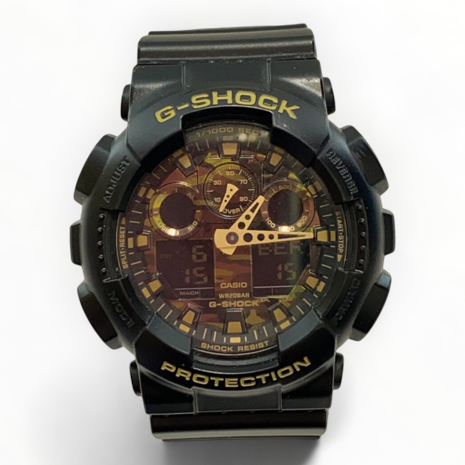 CASIO GA-100CF-1A9JF Ana-Digi Quartz Sport Watch Black 3514