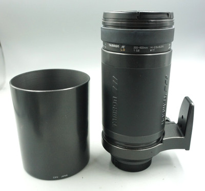 Tamron AF 200-400mm f/5.6 LD Lens for Nikon AF w/ Caps, Hood #169