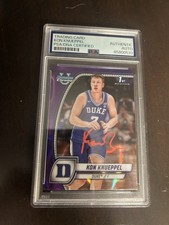 2024 KON KNUEPPEL Signed Purple 1st Bowman Rookie PSA On Card Auto Duke Hornets