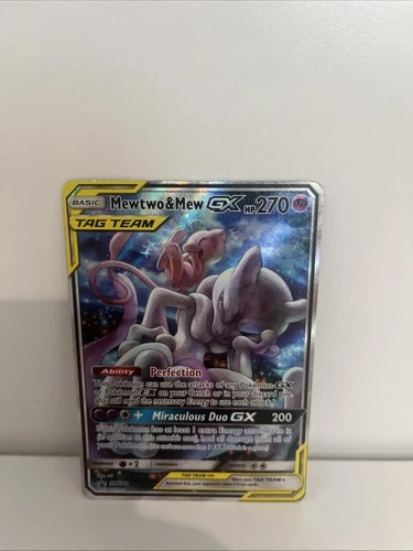 Pokémon Mewtwo & Mew GX SM191 Holo Card TCG Collectible
