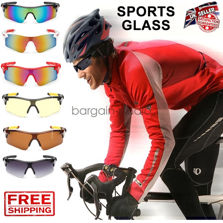 Outdoor Sports Cycling Bike Running Sunglasses UV400 Lens Goggle Glasses  Eyewear