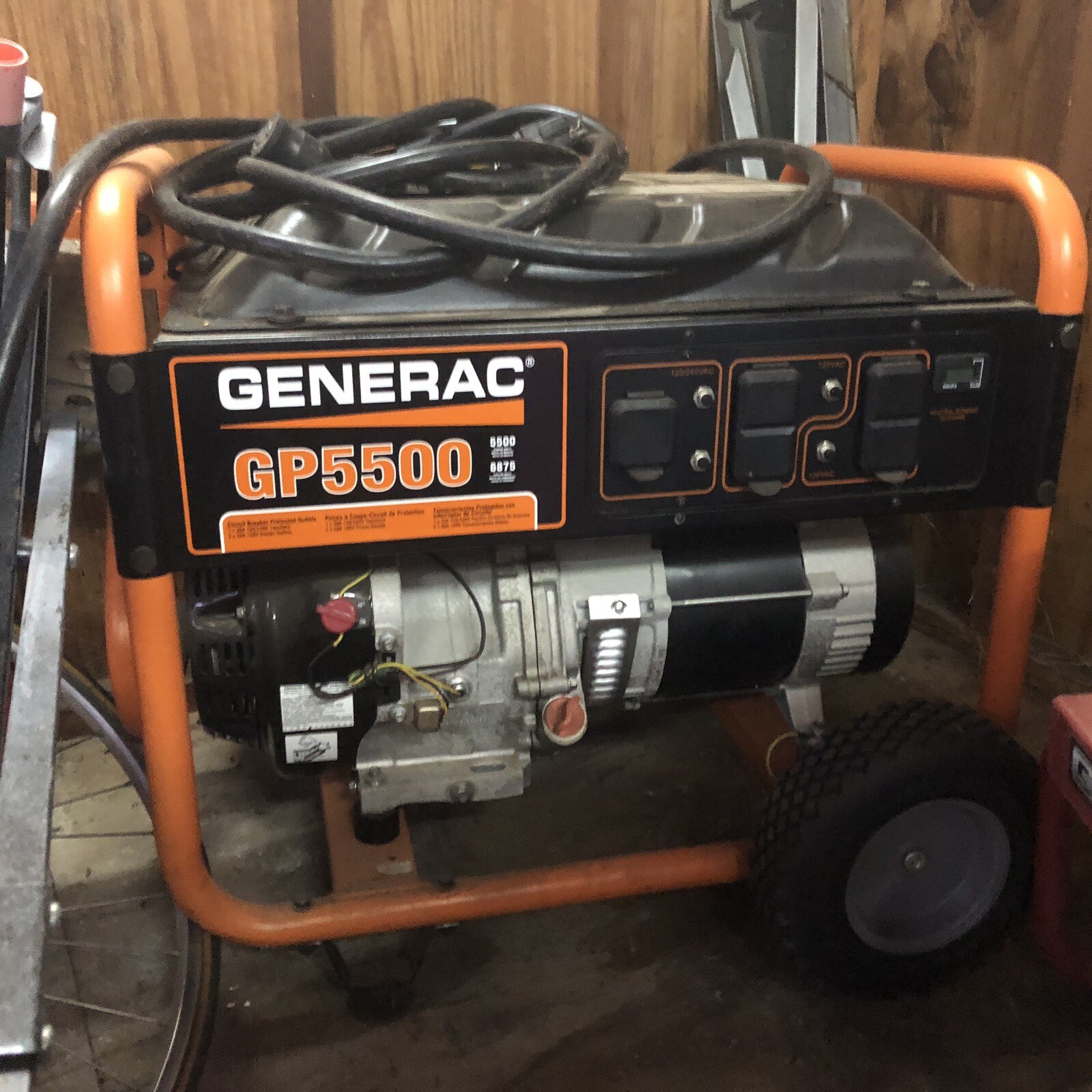 Generac GP 5500 watt portable generator excellent condition- used once ...