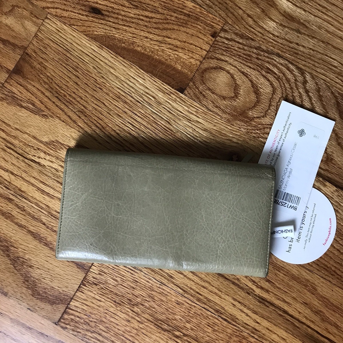 Balenciaga Tan Classic Money Wallet
