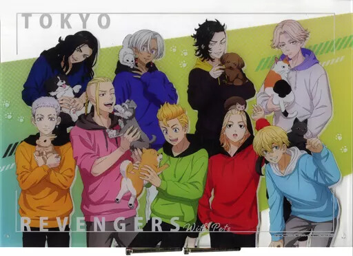 Acrylic Stand Panel Collection A3 Tokyo Revengers Happiness Can Badge Box With P