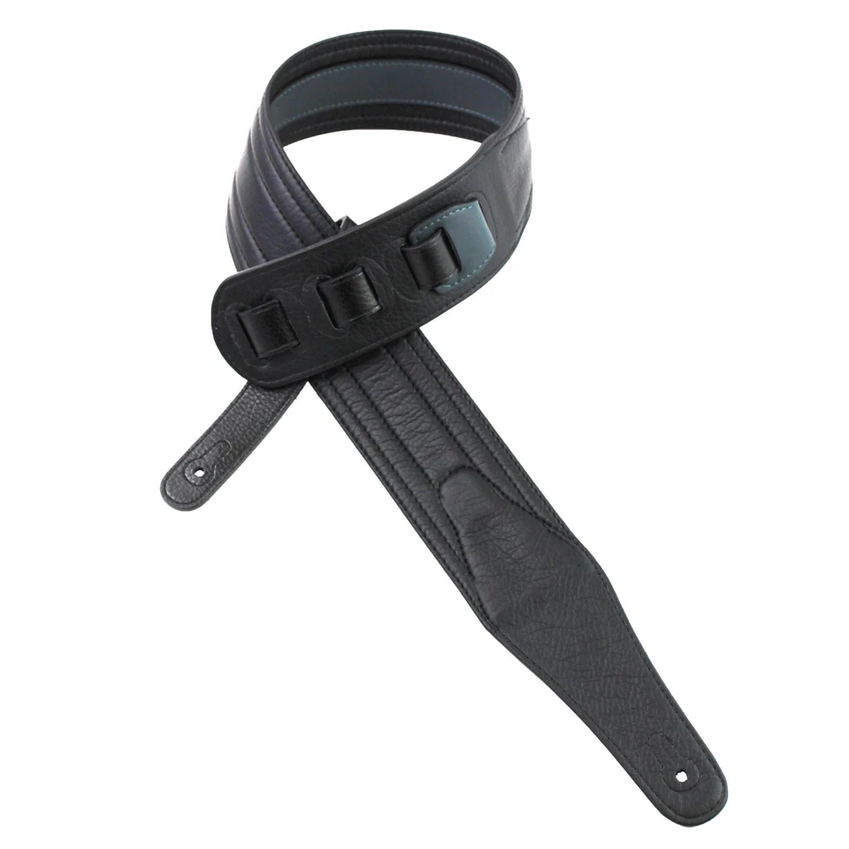 Correa multicapa Walker & Williams G-518 gris azulado con respaldo de cuero acolchado Foto 2 de 4