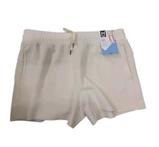 NWT Member's Mark Women's 4 Way Stretch Elastic Waist Luxe Short Almond Medium