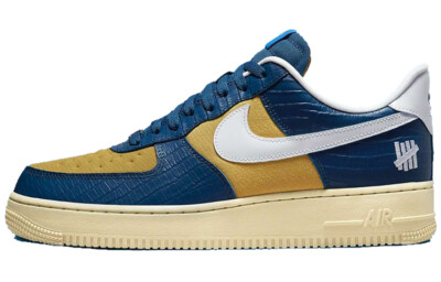 Nike Air Force 1 Low Sp Undefeated 5 On It Blue Yellow Croc DM8462-400