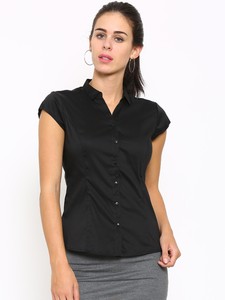 black formal shirt for womens