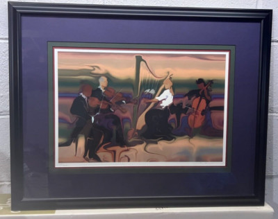 Steve Bloom Seriolithograph STRING SELECTION Signed Numbered Edition 1680/2250
