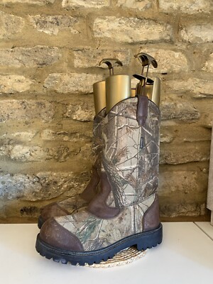 Game Winner Mens Hunting Camo Waterproof Boots Uk Size EU 43 Mid Calf  UK