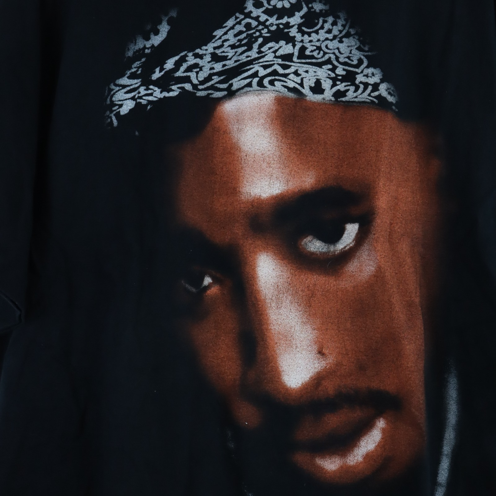 FILA Camicia Vintage Tupac Shakur Makaveli 2Pac Hip Hop Rap Musica Death Row Uomo 2XL