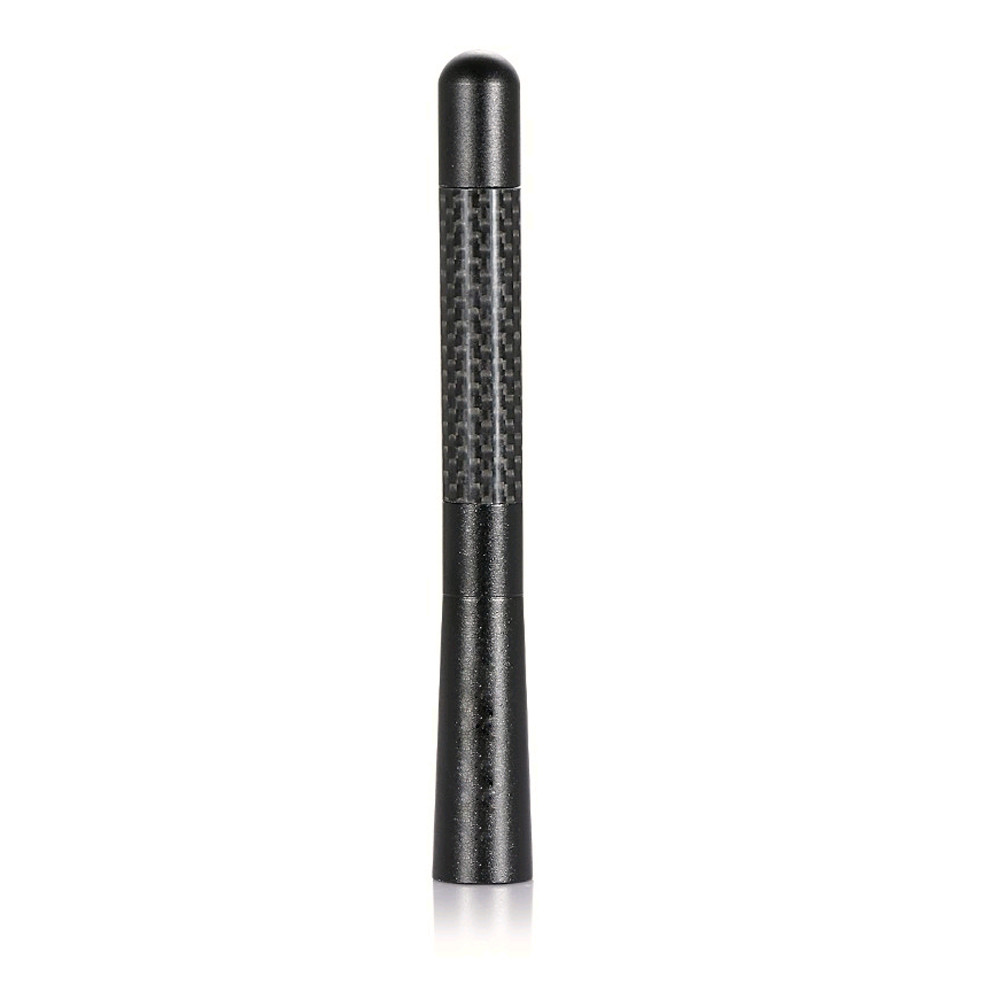 4.7inches Universal Car Antenna Carbon Fiber Exterior Radio FM Antena Kit Screw