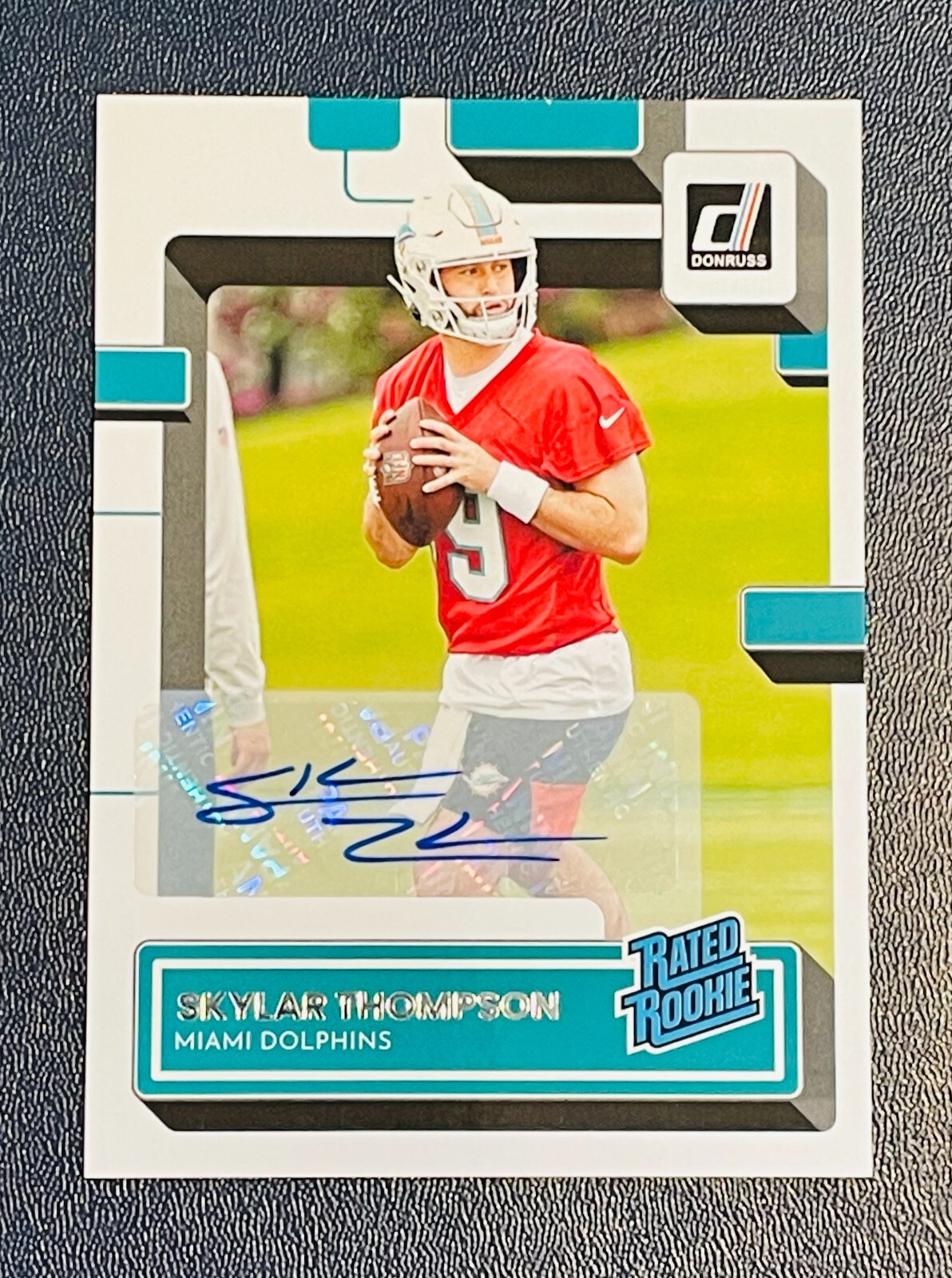 Skylar Thompson - 2022 Panini Donruss Rated Rookie Autographs #375 RC Auto