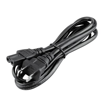 UL 2-Prong 6ft AC Power Cord For Pioneer DJ PLX-500 Direct Drive Turntable Plug