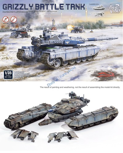 Border BC-002 1/35 GRIZZLY BATTLE TANK Model Kit - Picture 2 of 8