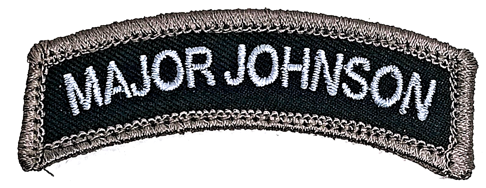 Major Johnson SWAT Tactical Hook Patch Black Ops Embroidered