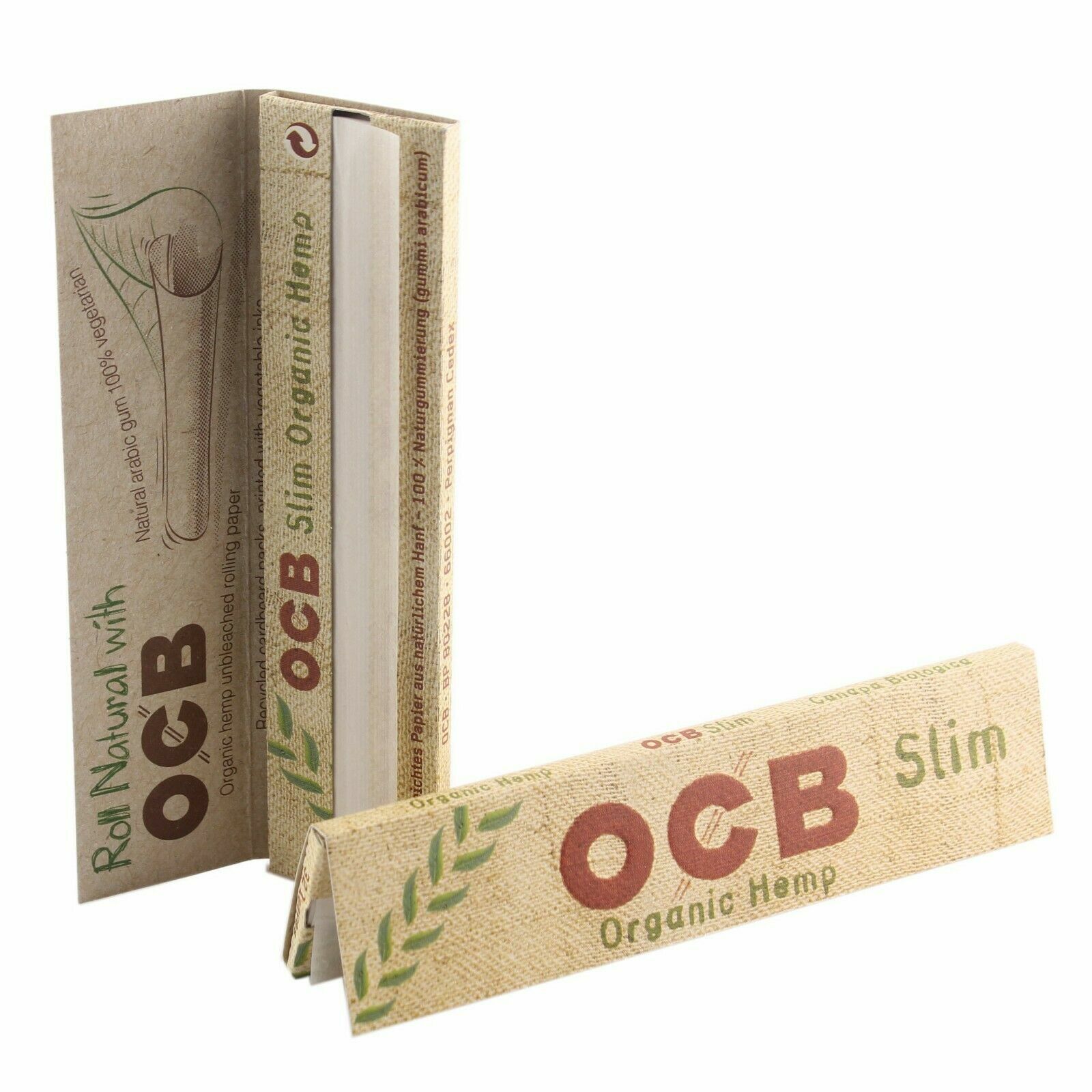 Ocb Rizle Authentic OCB Organic Hemp King Size Natural Rolling Smoking Paper ...