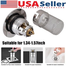 Universal Bathroom Sink Plug Stopper Wash Basin Core Bounce Pop Up Drain Filter