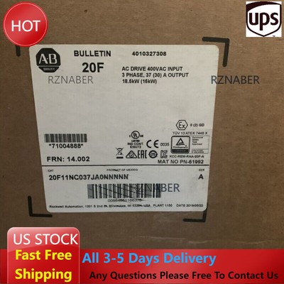 New Allen Bradley 20F11NC037JA0NNNNN Powerflex 753 25 HP Stock 2516