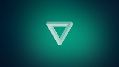 Anime penrose triangle gradient minimalism geometric Playmat Gaming Mat Desk