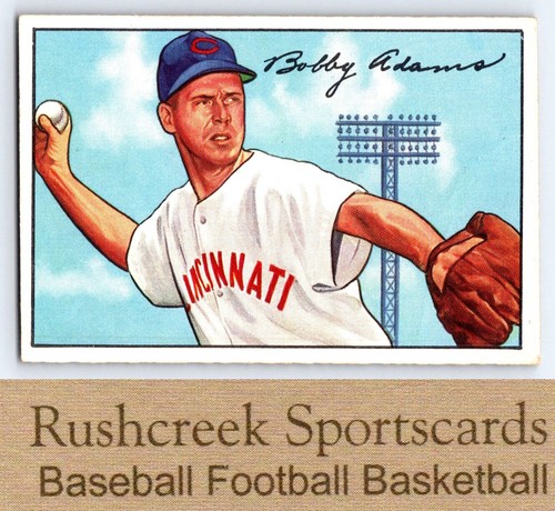 Bobby Adams #166 1952 Bowman card