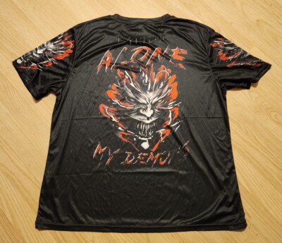 Skulls  T-Shirt  Men ''Alone My Demons'' Size XL 