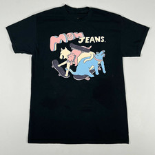 Mom Jeans Band Cotton Black Size S To 5XL T-Shirt Gift For Fan
