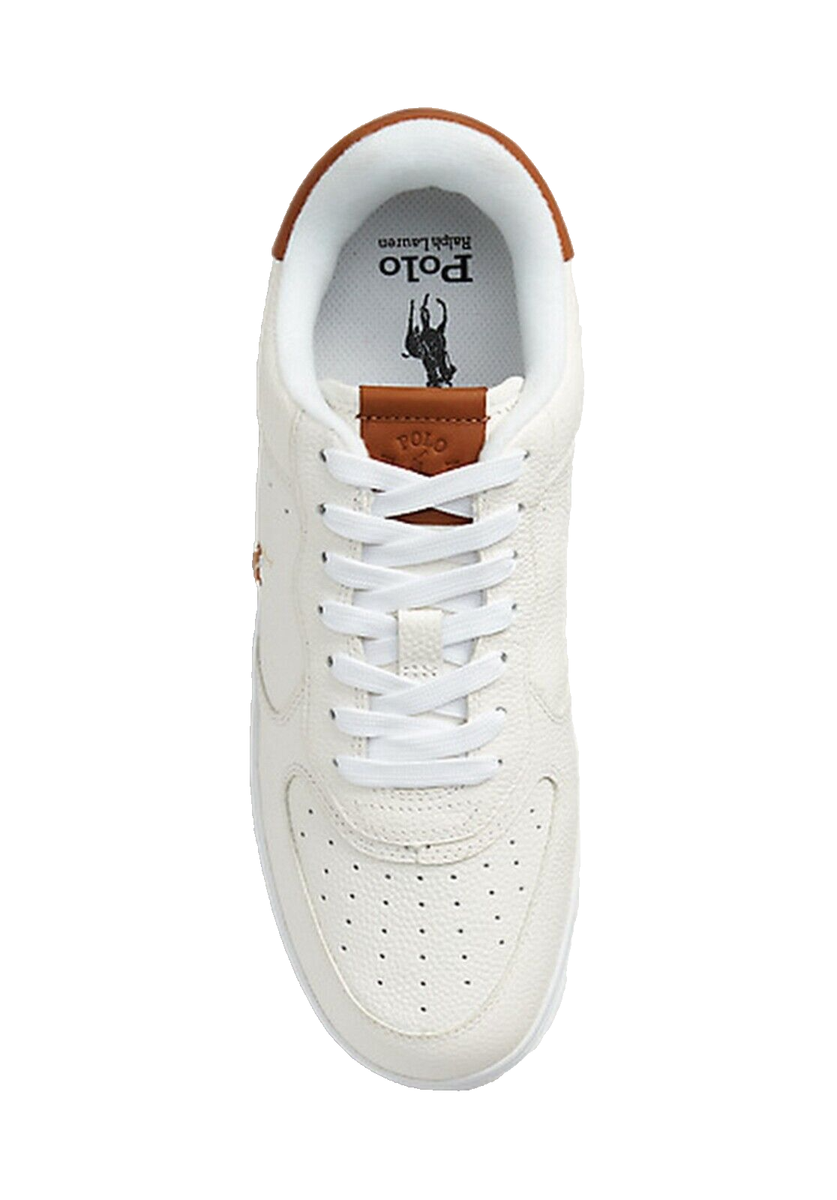 Polo Ralph Lauren Men's Masters Court Leather Sneaker Deckwash