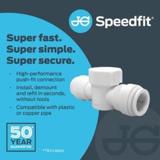 JG SPEEDFIT Washing Machine Tap Valve Speedfit Pushfit 15mm x 3/4"