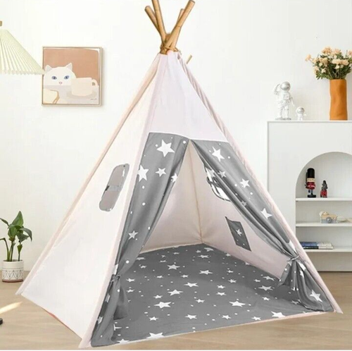 Pet Teepee Bed Cat/Kitten/Dog/Puppy Igloo Play Tent House Cushion Mat Kids UK - Picture 7 of 7