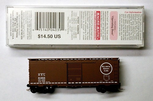 MTL Micro-Trains 20636 Atlantic Coast Line ACL 21003 40 pies vagón de carga de una sola puerta  | Zustand: New